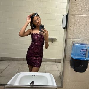 wine colored formal dress!!